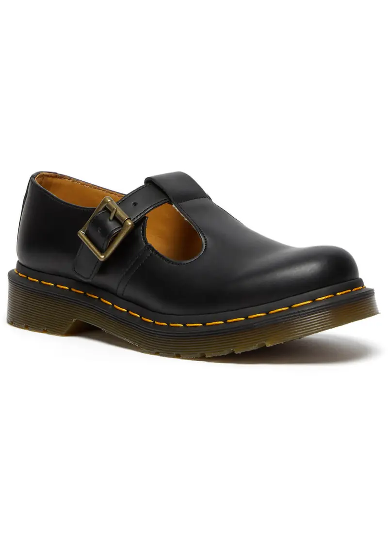 Dr. Martens Polley Smooth Mary Jane Shoes Black