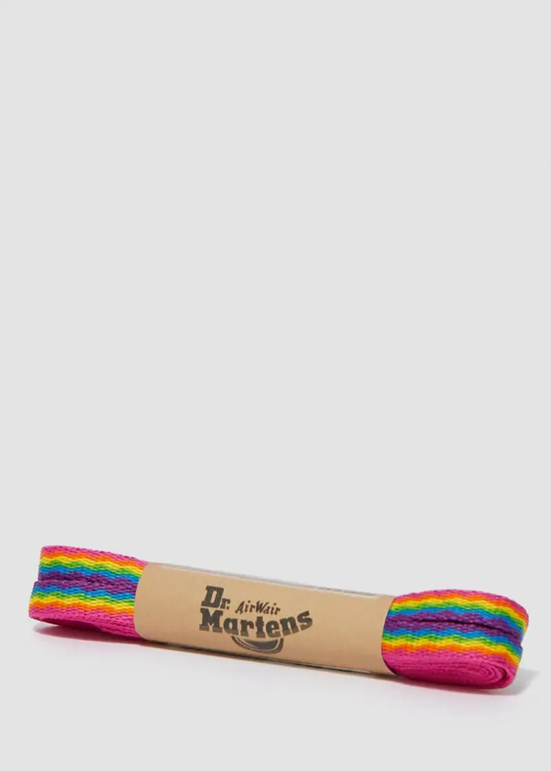 Dr. Martens Rainbow Flat Shoelaces 8 Eyelets Multi