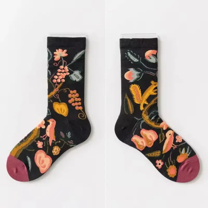Dreamy Woodland Scene Crew Socks