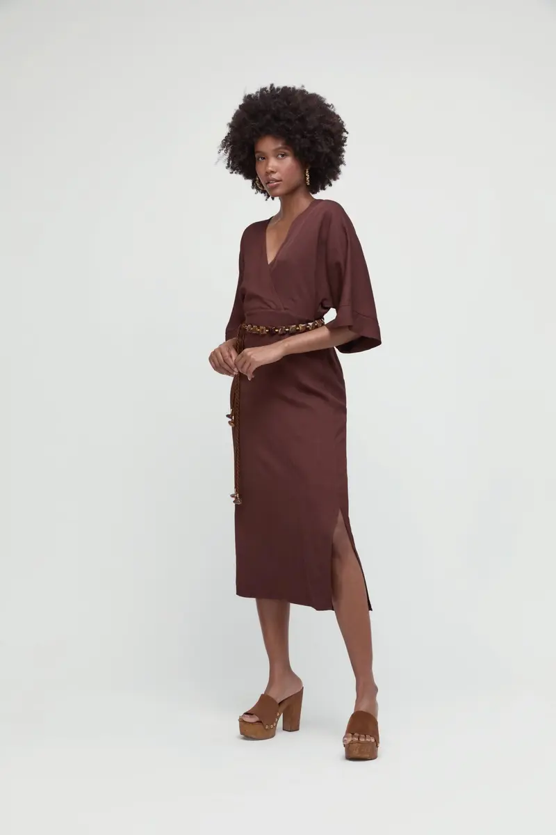 Dress VGG-M2487A Moka