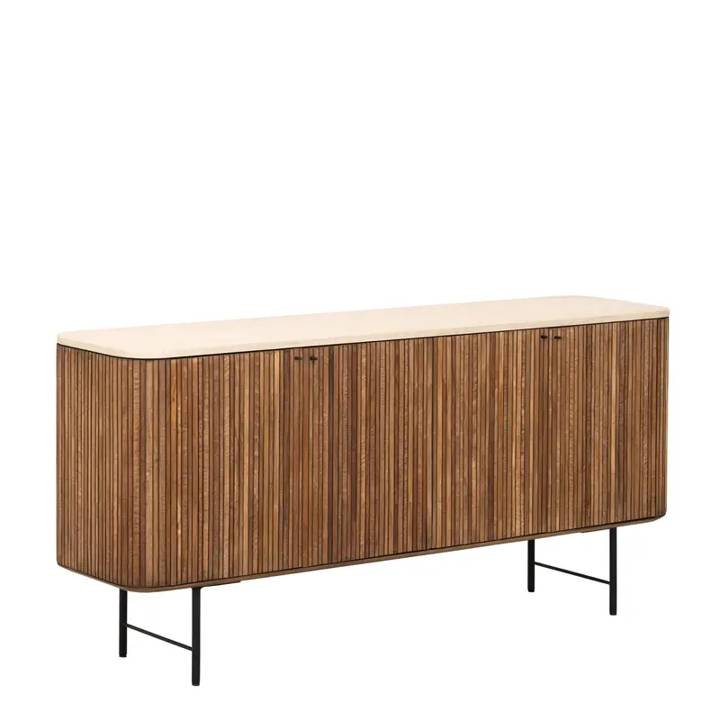 Dressoir Lagoon Teakhout Mortex Naturel 4-Deurs DTP Home
