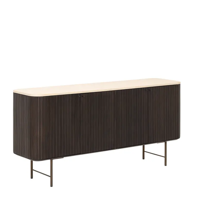 Dressoir Maroon Mahonie Mortex Bruin 4-Deurs DTP Home