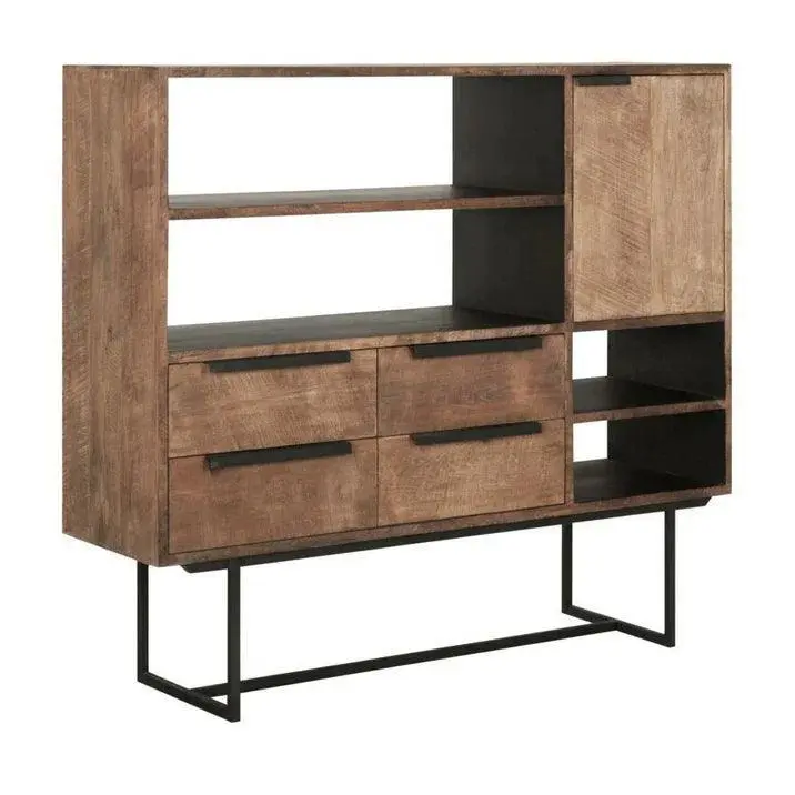 Dressoir Odeon No.3 Verweerd Teakhout Grijs 136cm DTP Home
