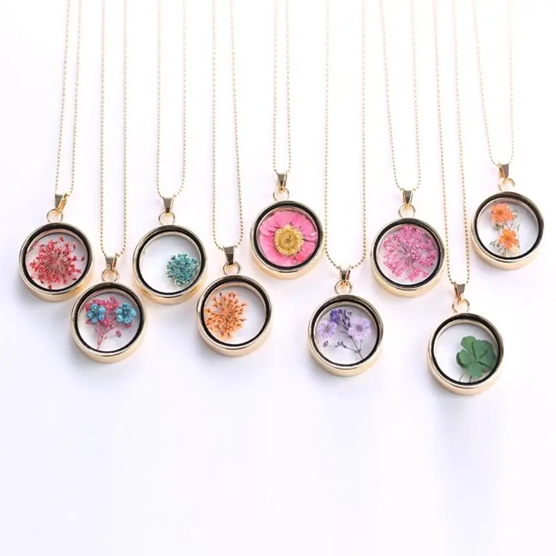 Dried Flower Necklace (10 Designs)