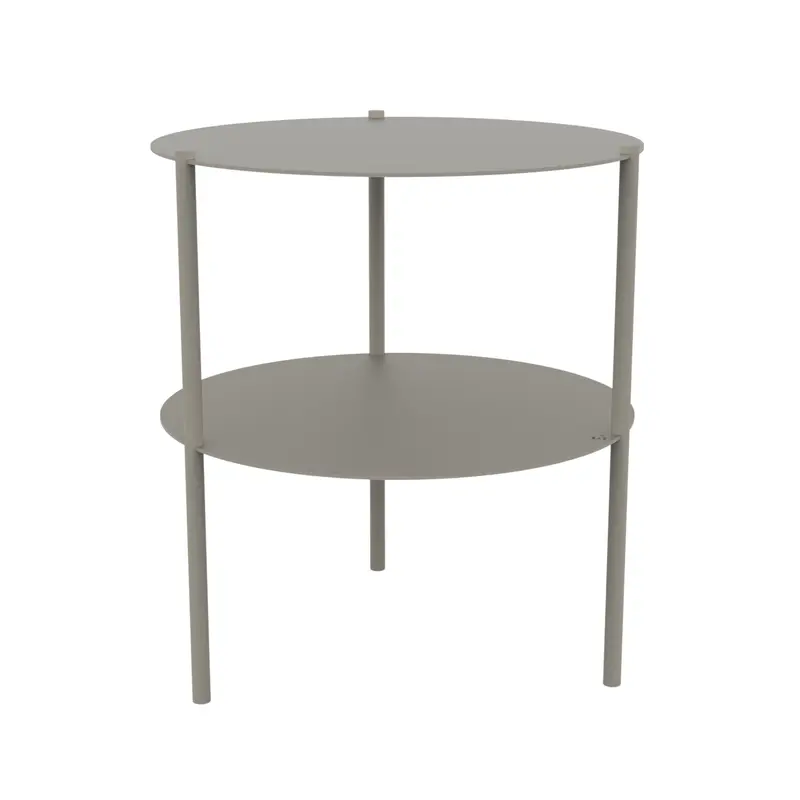 Dualux Koffietafel Zijde Grijs Staal Steelful