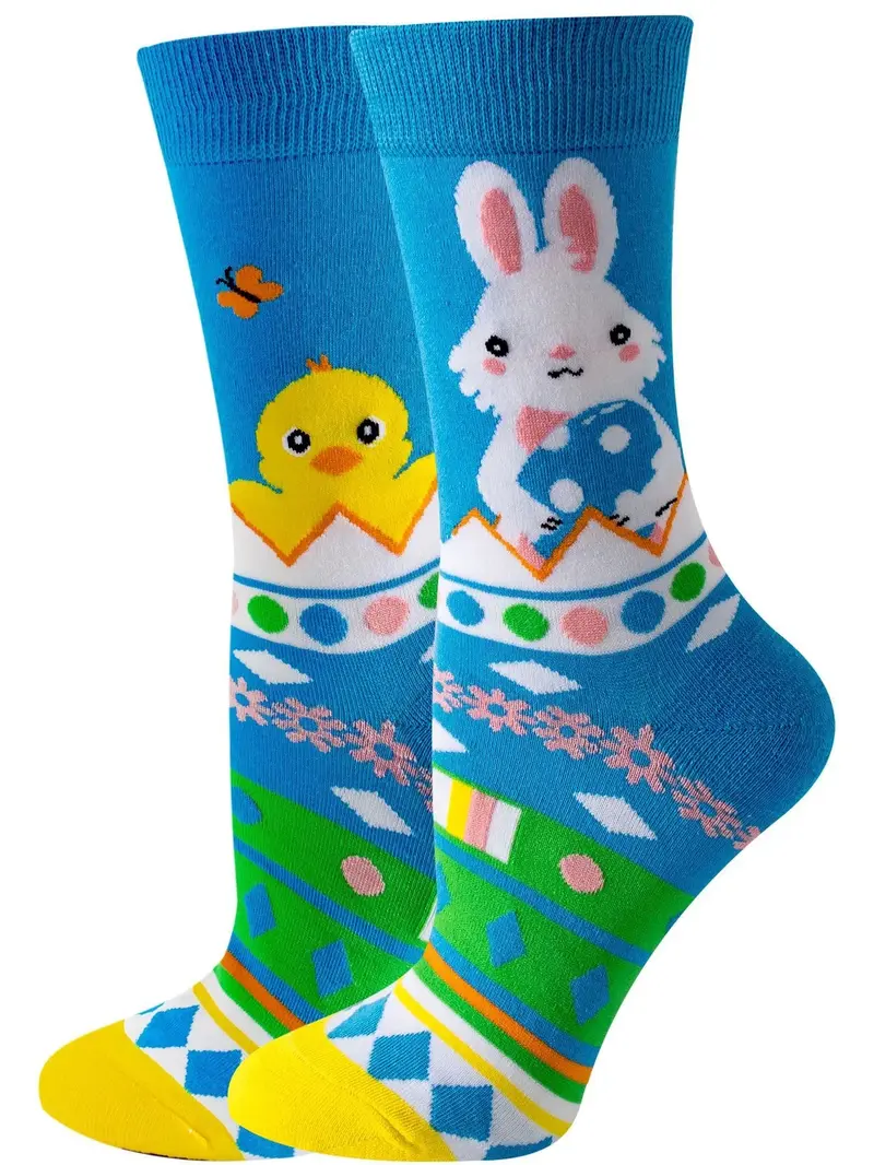 Easter Bunny Crew Socks