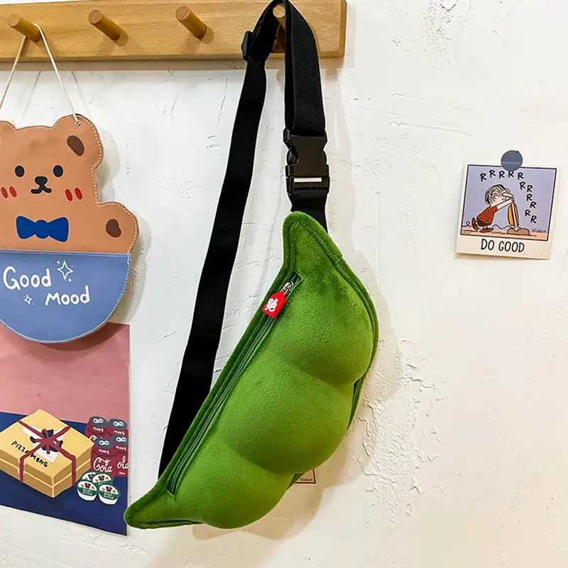 Edamame Bean Pod Crossbody Bag