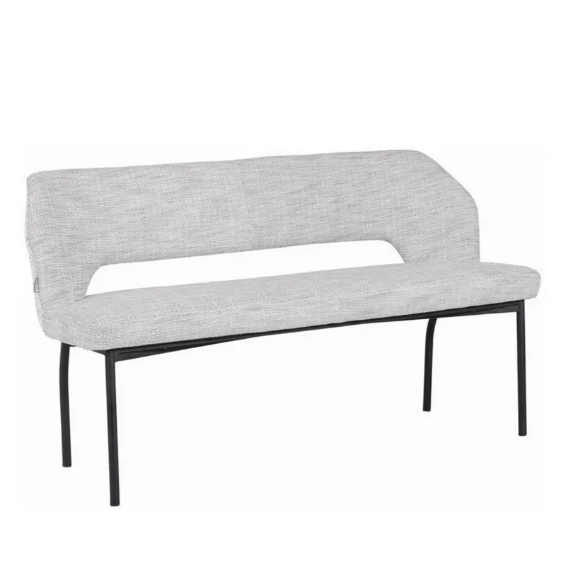 Eetkamerbank Bloom Polaris Lichtgrijs 150cm MUST Living
