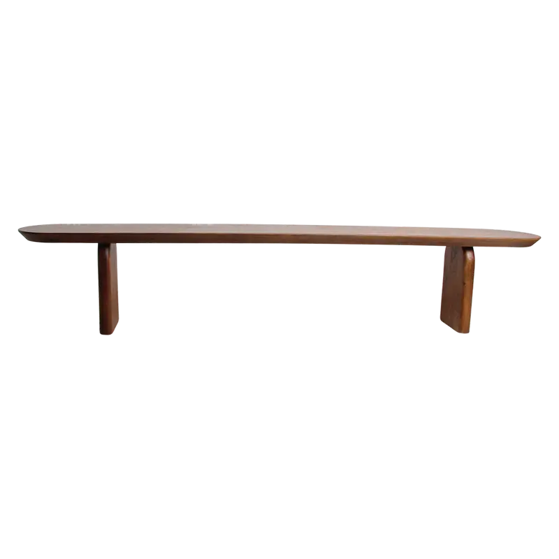 Eetkamerbank Bullnose Bruin Mangohout 240cm Raw Materials