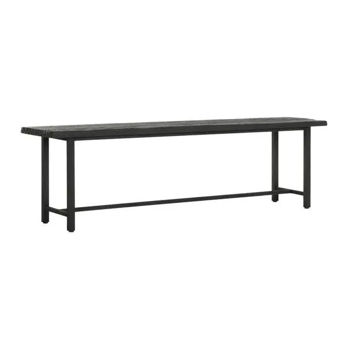 Eetkamerbank Timeless Black Beam Teakhout Zwart 190cm DTP Home