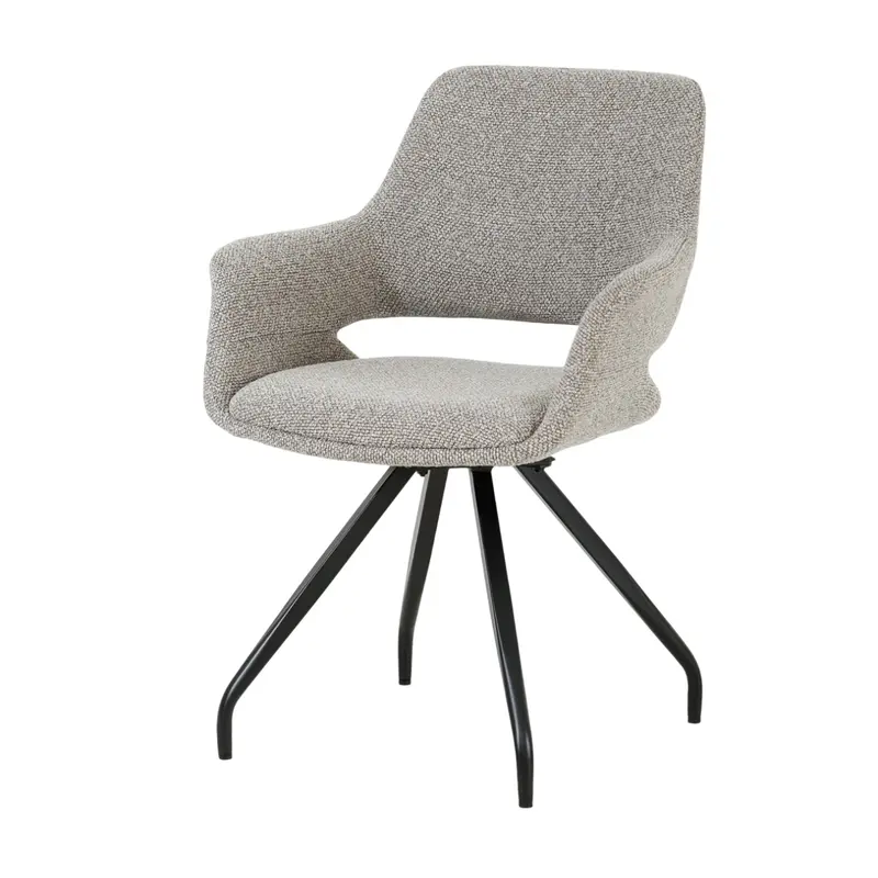 Eetkamerstoel Capp Taupe Set van 2 Livingfurn