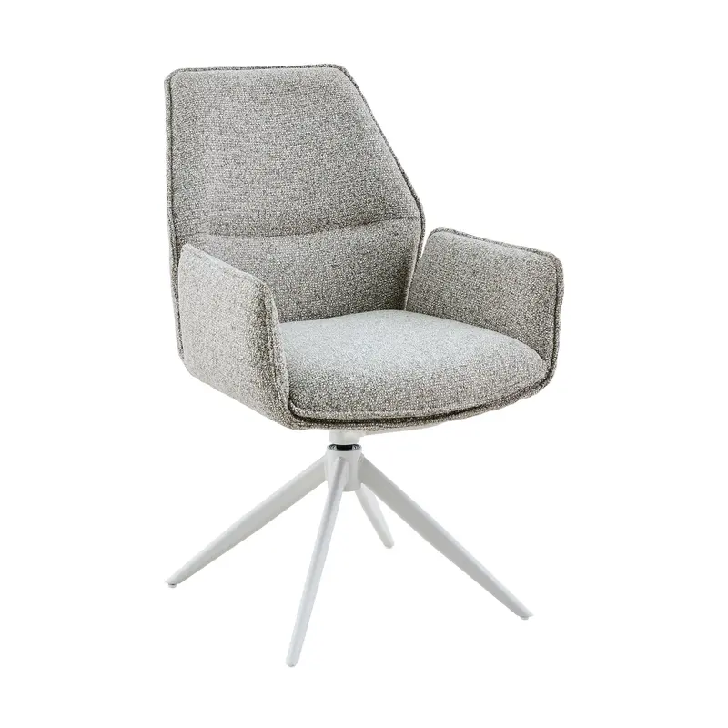 Eetkamerstoel Hera Stof Beige Met Armleuning Starfurn