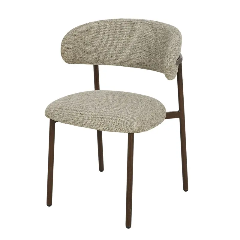 Eetkamerstoel Micah Hush Walnut Set van 2 Livingfurn