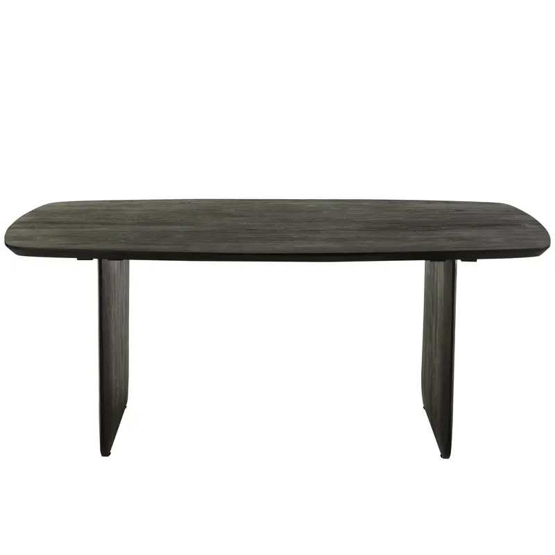 Eetkamertafel Acaciahout Zwart 190x100cm J-Line