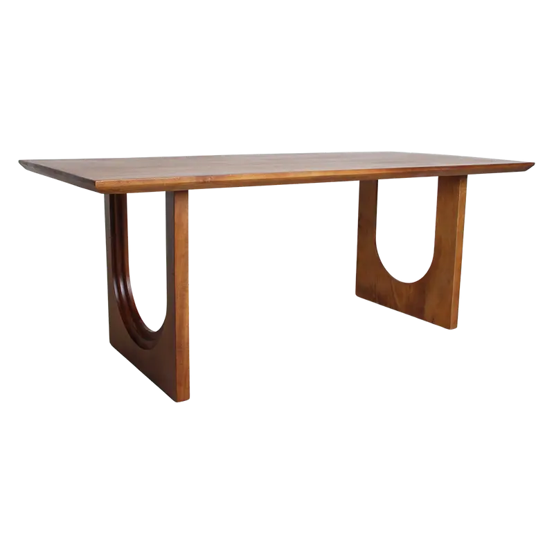 Eetkamertafel Bullnose Chamfered Arch Mangohout 200cm Raw Materials