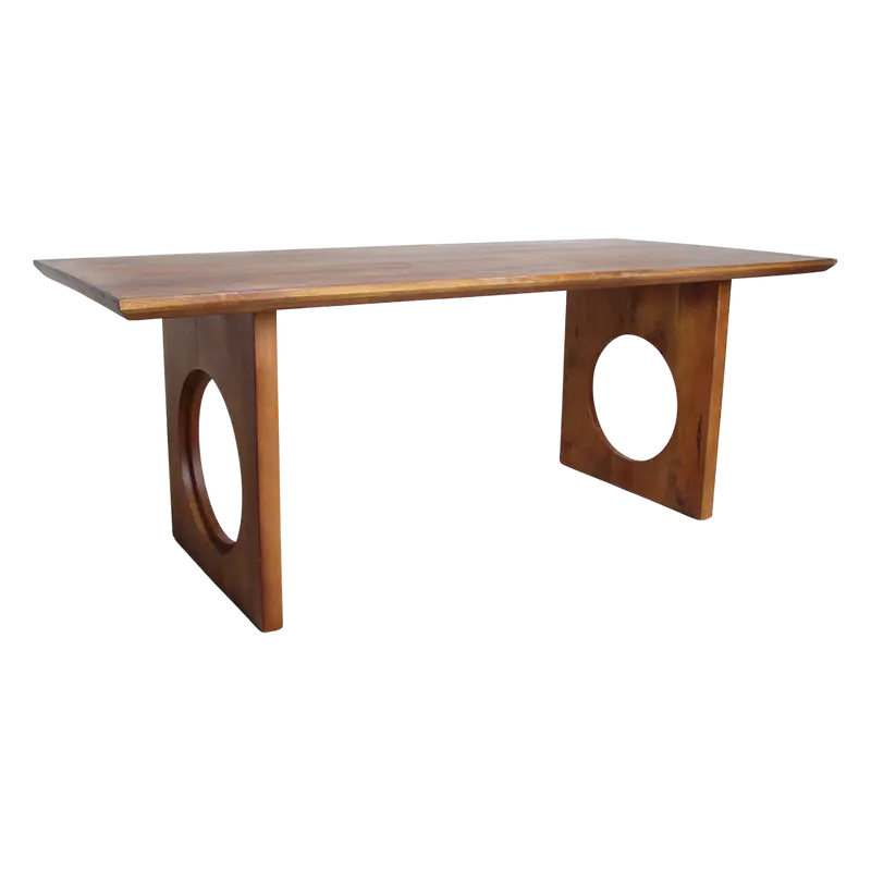 Eetkamertafel Bullnose Chamfered Loop Mangohout 240cm Raw Materials