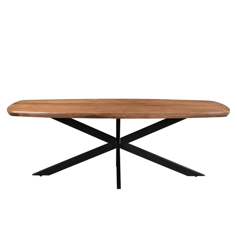 Eettafel Jesper Danish Oval Mangohout Pecan 180cm Livingfurn