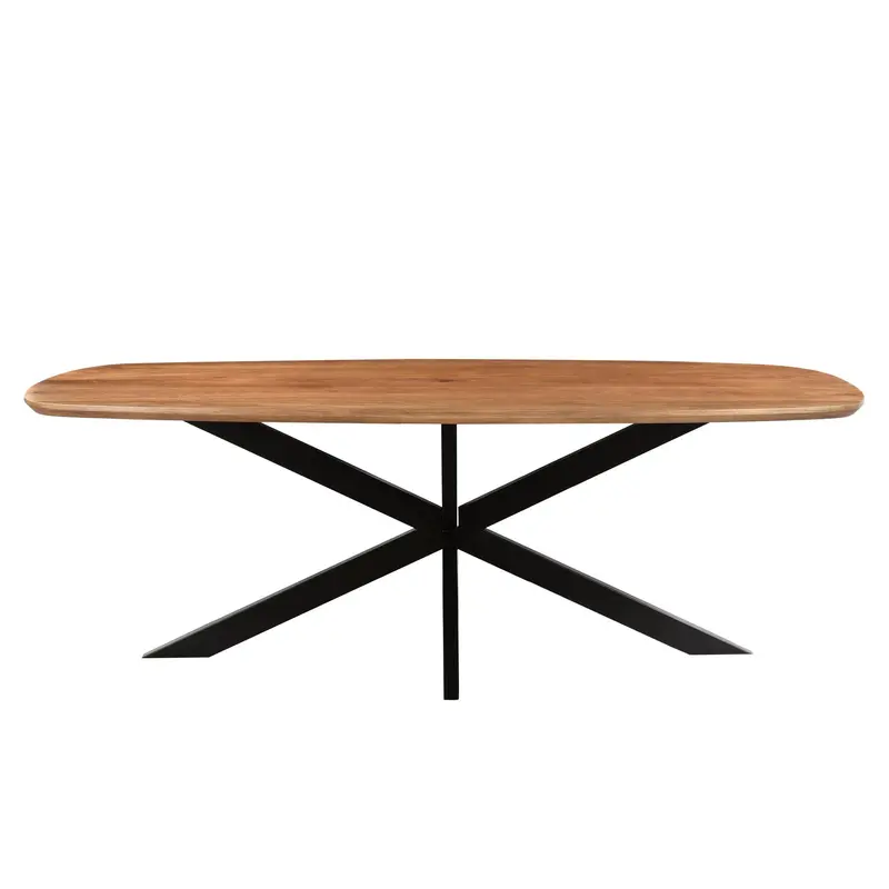 Eettafel Jesper Danish Oval Mangohout Pecan 210cm Livingfurn
