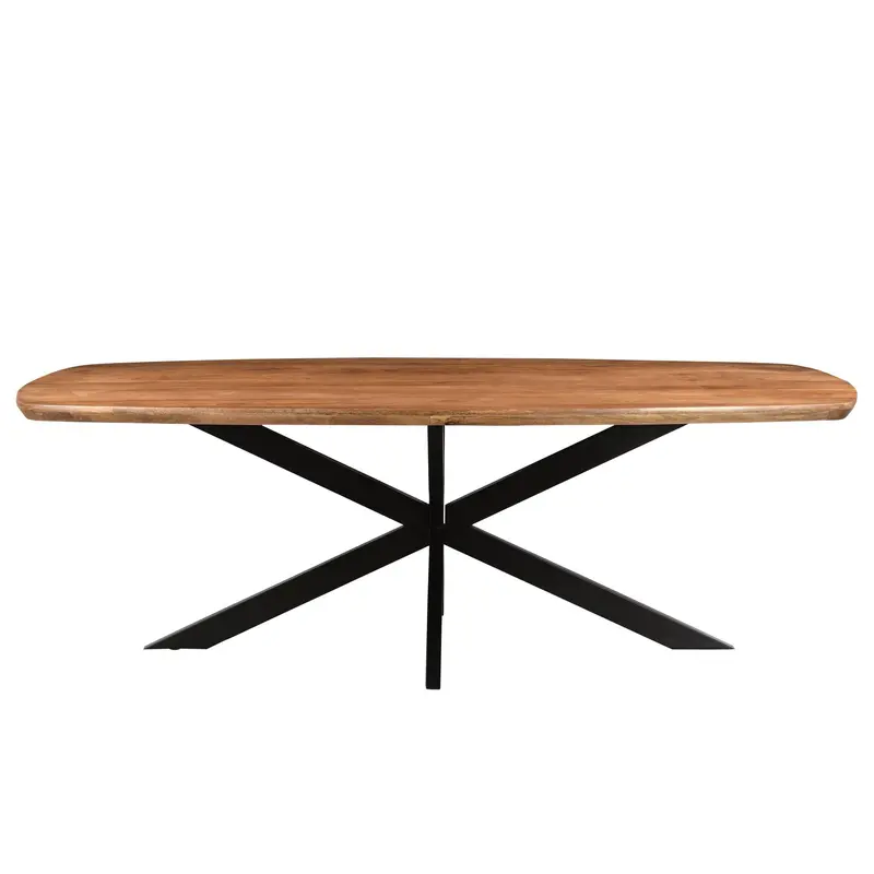 Eettafel Jesper Danish Oval Mangohout Pecan 230cm Livingfurn