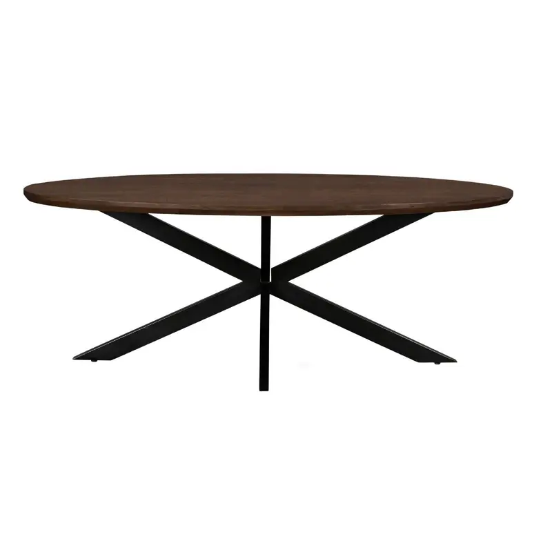 Eettafel Jesper Ovaal Mangohout Chestnut 210cm Livingfurn