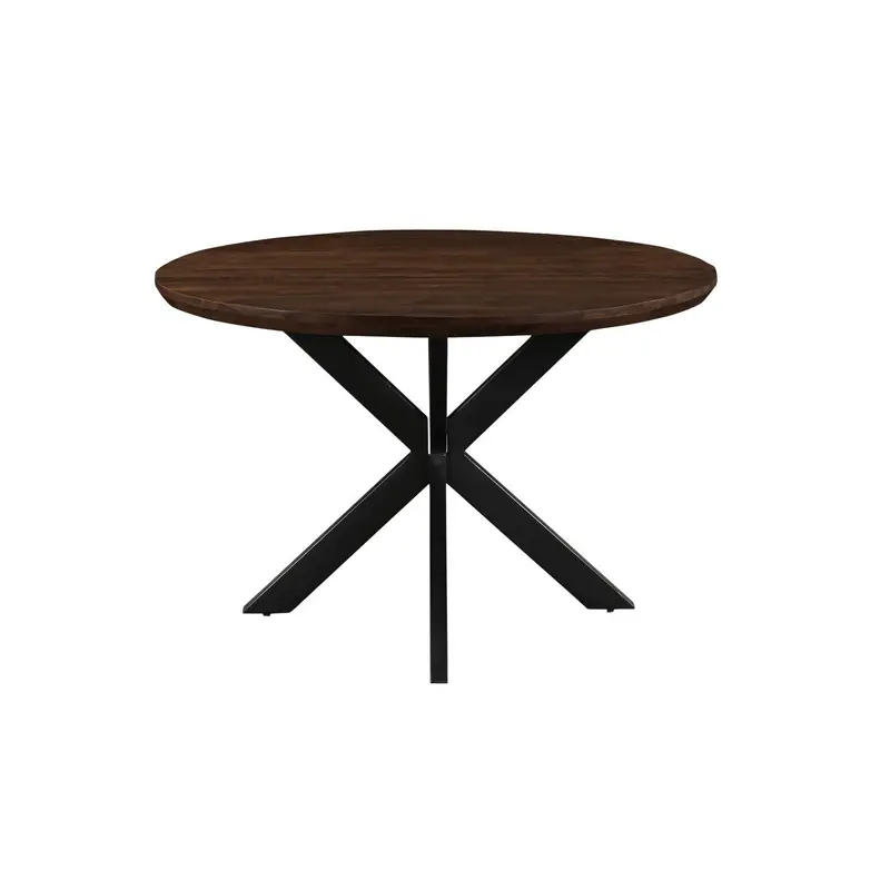 Eettafel Jesper Rond Mangohout Chestnut Ø120cm Livingfurn
