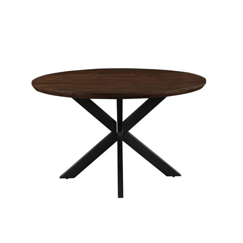 Eettafel Jesper Rond Mangohout Chestnut Ø130cm Livingfurn