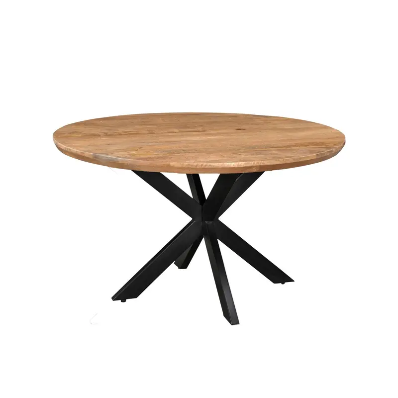 Eettafel Jesper Rond Mangohout Pecan Ø150cm Livingfurn