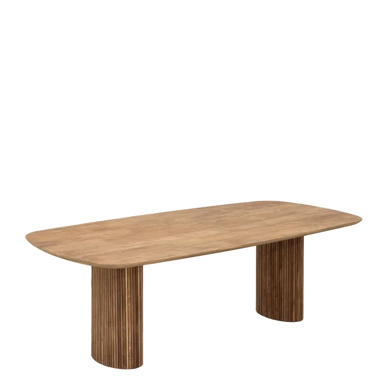 Eettafel Lagoon Teakhout Naturel Ovaal 240cm DTP Home