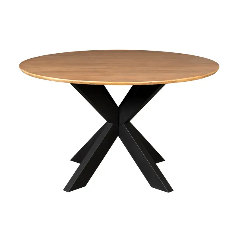 Eettafel Madison Mangohout Naturel Rond 130cm Starfurn