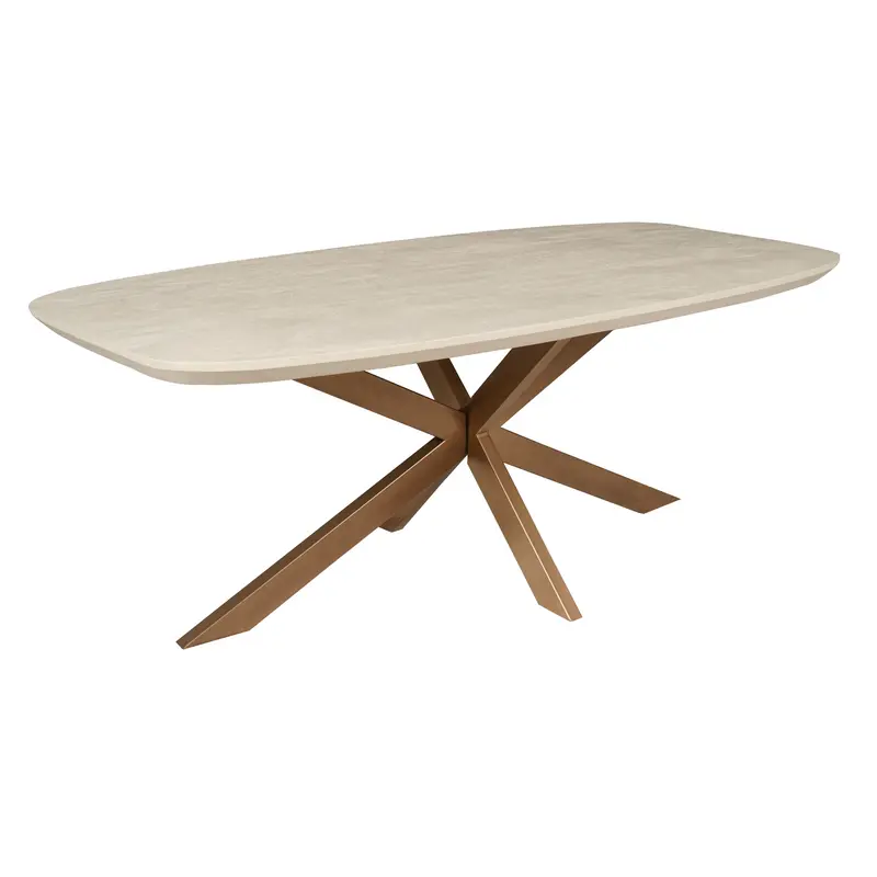 Eettafel Madison Mangohout Zand Deens Ovaal 160cm Starfurn