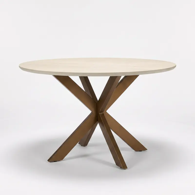 Eettafel Madison Mangohout Zand Rond 110cm Starfurn