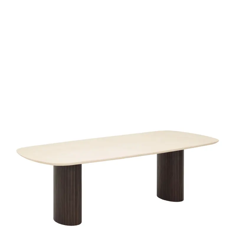 Eettafel Maroon Mortex Bruin Ovaal 240cm DTP Home