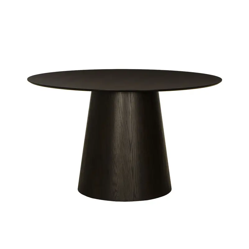 Eettafel Novero Eiken Espresso Ø130cm Livingfurn