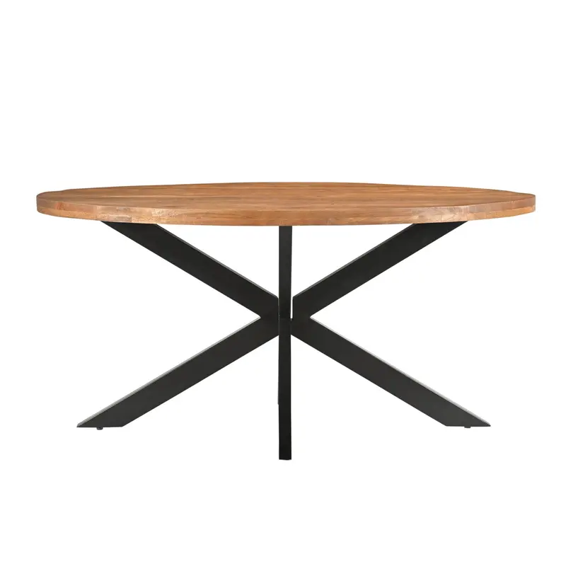 Eettafel Rocky Mangohout Pecan 160cm Livingfurn