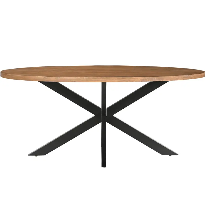 Eettafel Rocky Mangohout Pecan 240cm Livingfurn