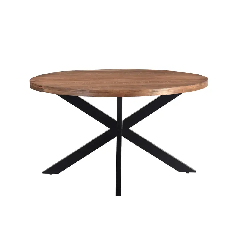Eettafel Rocky Mangohout Pecan Ø140cm Livingfurn
