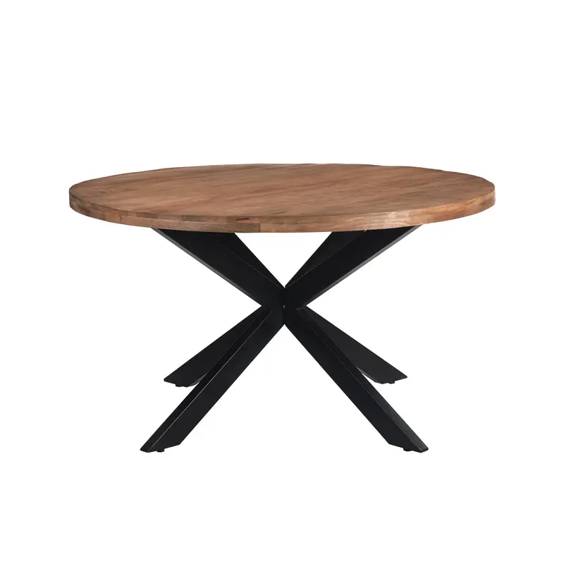 Eettafel Rocky Mangohout Pecan Ø150cm Livingfurn