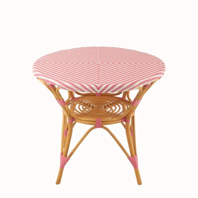 Eettafel Rotan Roze/Wit J-Line