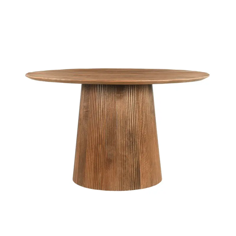 Eettafel Salvator Mangohout Pecan Ø130cm Livingfurn