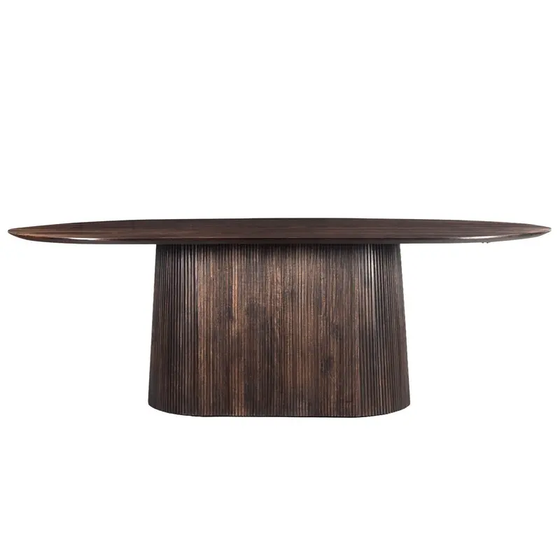 Eettafel Salvator Mangohout Walnut 230cm Livingfurn
