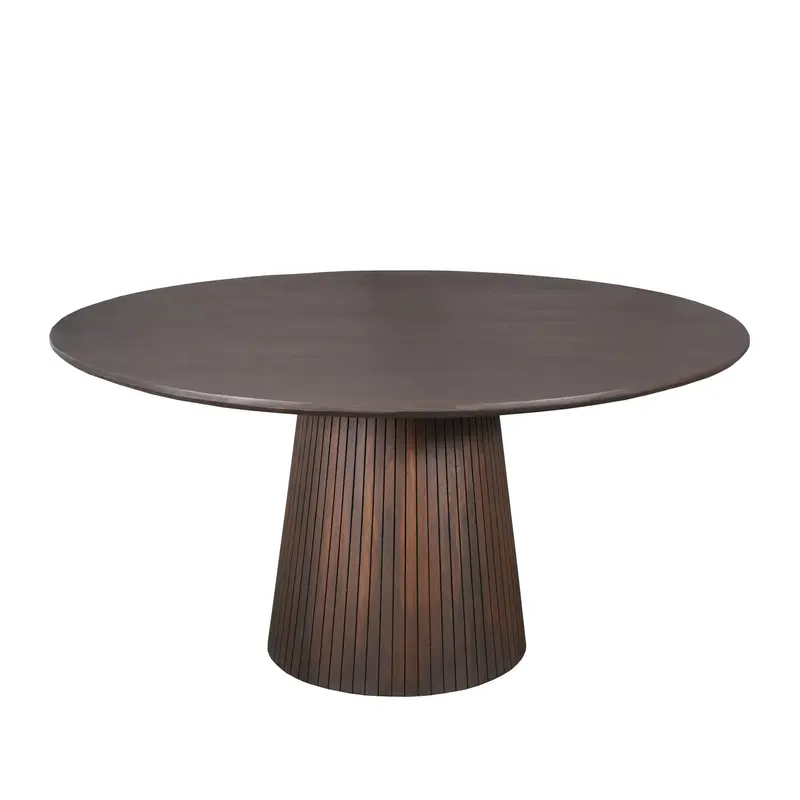 Eettafel Solana Mangohout Bruin Rond 130cm Starfurn