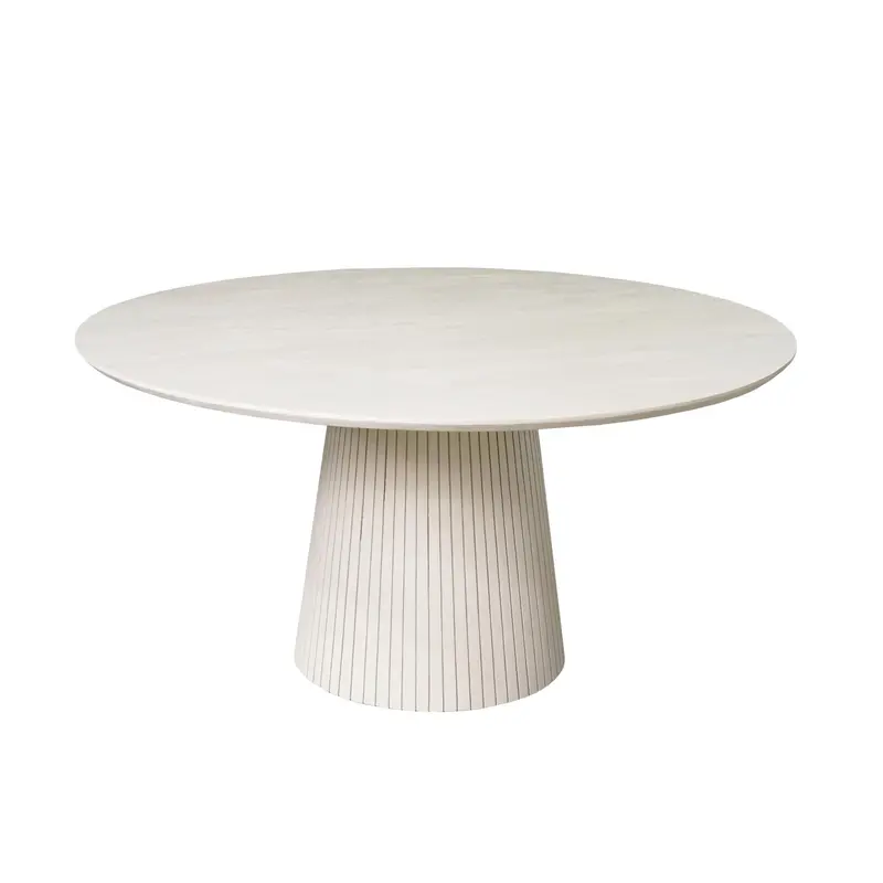 Eettafel Solana Mangohout Zand Rond 130cm Starfurn
