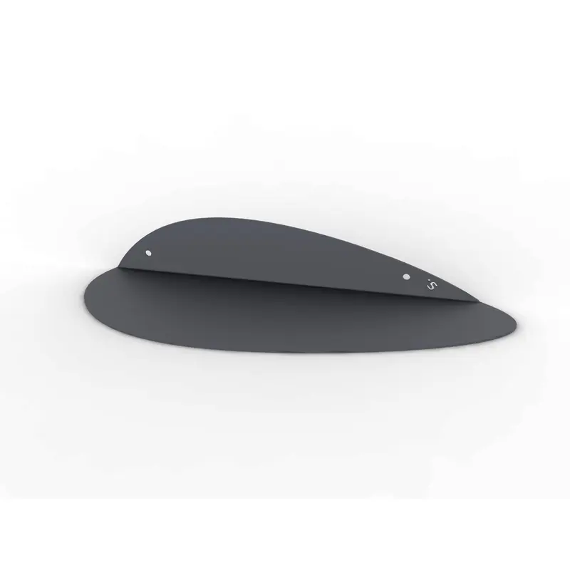 Eggx Wandplank Zwart Staal Steelful