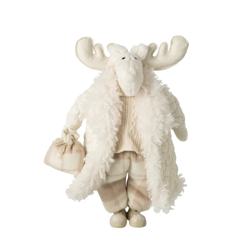 Eland Met Jas Polyester Wit Beige J-Line