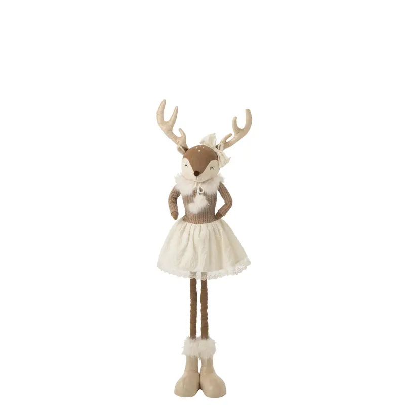 Eland Telescopisch Polyester Beige Small H113cm J-Line