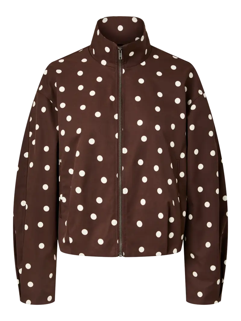 Elisabeth bomber jacket chicory cloud coffee stippen