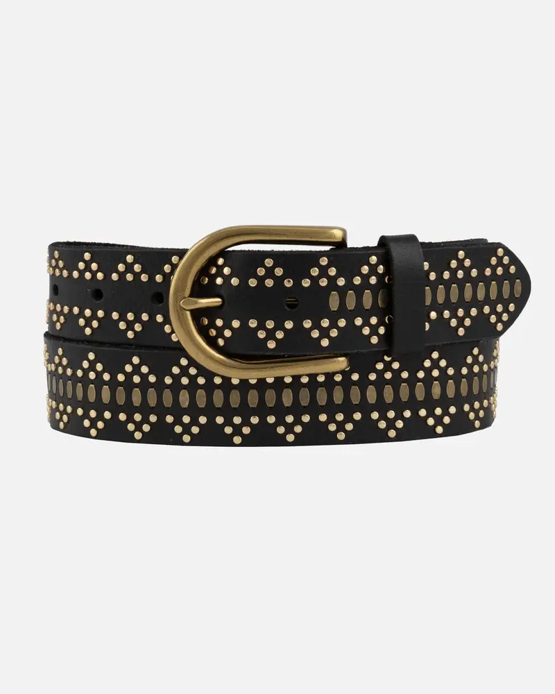 Elora︱Leren riem met studs