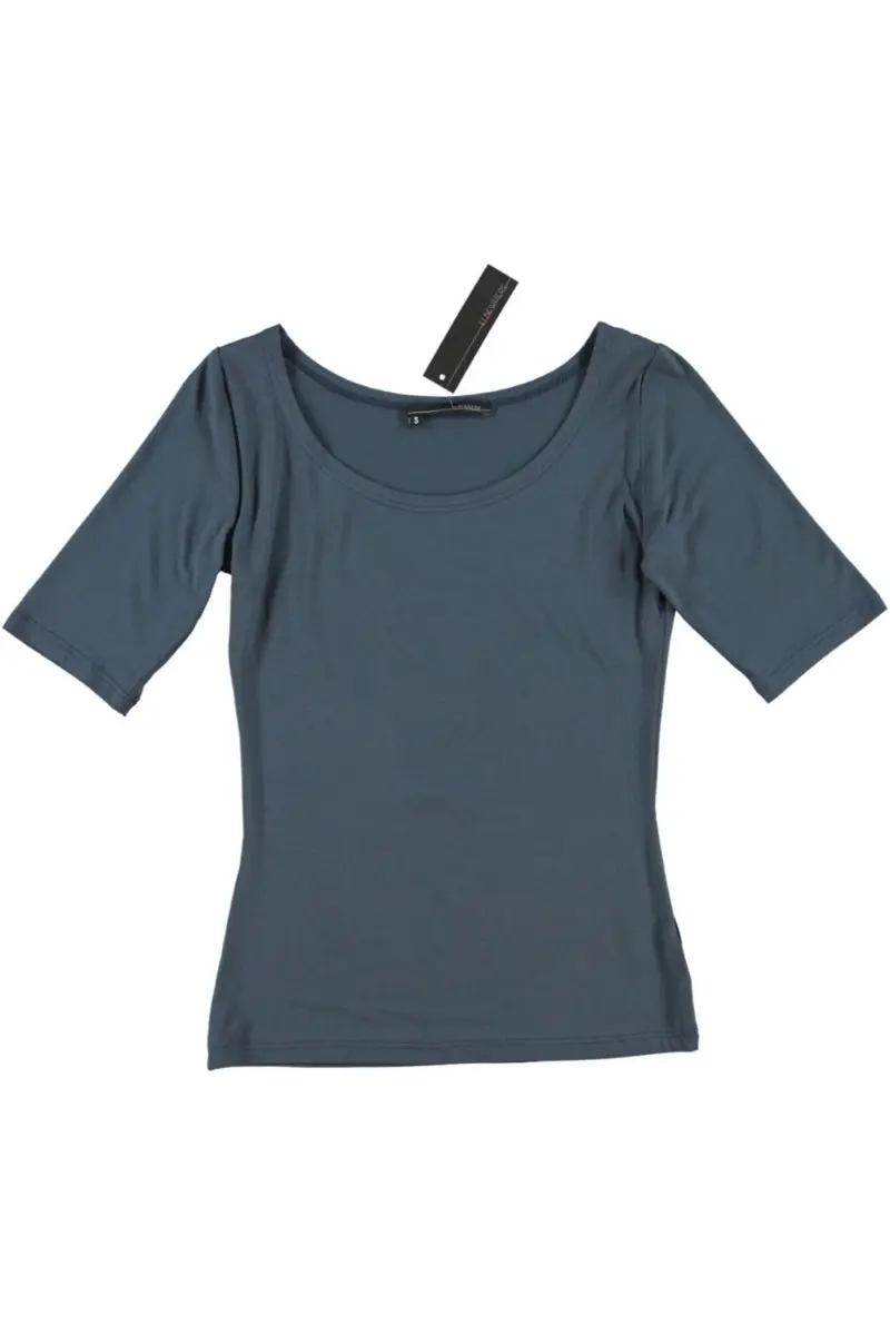 ELSEWHERE basis top korte mouw 601A - vintage blue jersey