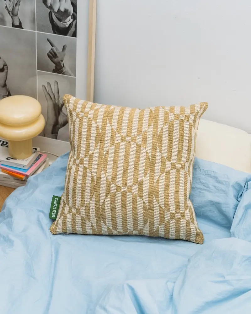 Embroidered Cushion - Topito Caramel [PRE ORDER]
