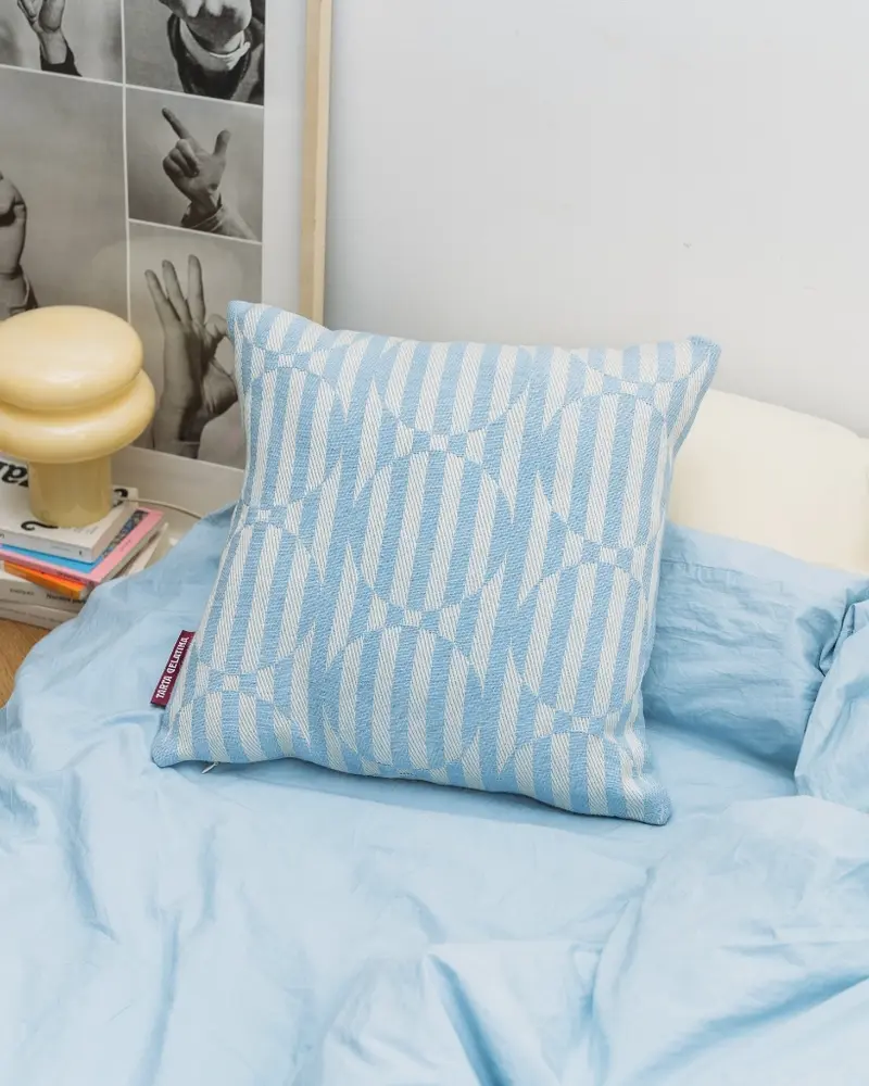 Embroidered Cushion - Topito Light Blue [PRE ORDER]